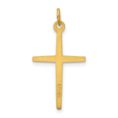 Sterling Silver & 24k Gold -plated Passion Cross Charm