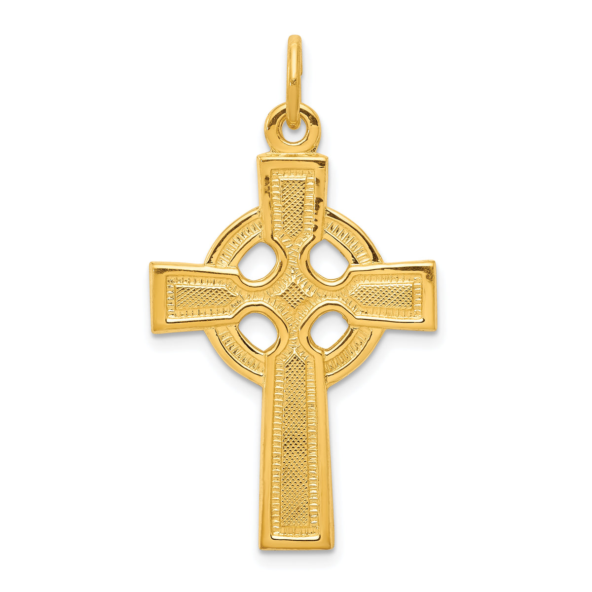 Sterling Silver & 24k Gold -plated Celtic Cross Pendant