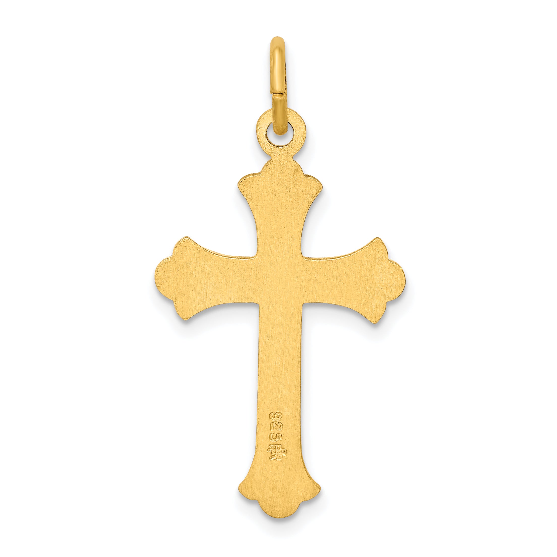 Sterling Silver & 24k Gold -plated Cross Pendant