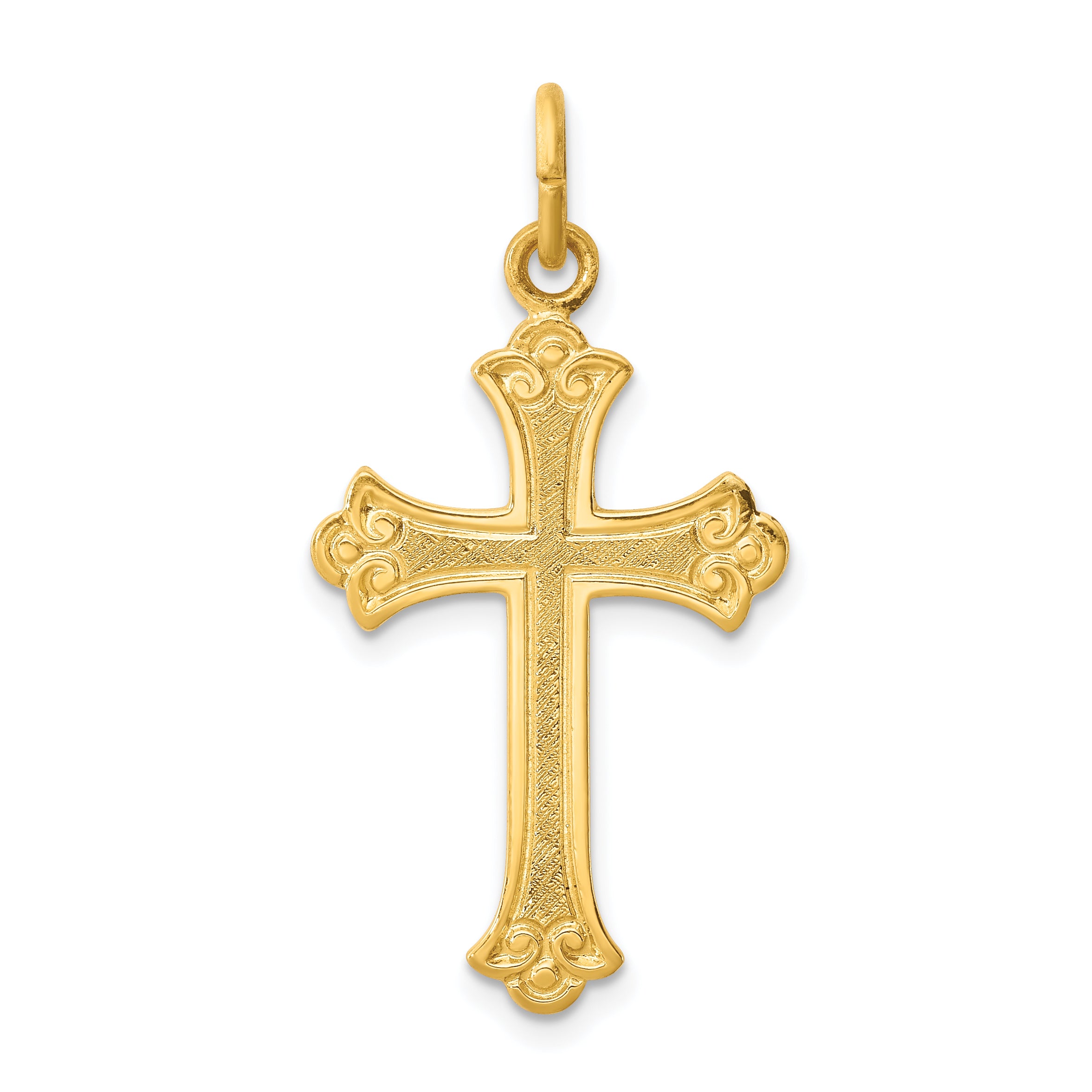 Sterling Silver & 24k Gold -plated Cross Pendant