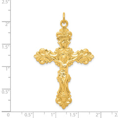 Sterling Silver & 24k Gold -plated INRI Crucifix Pendant