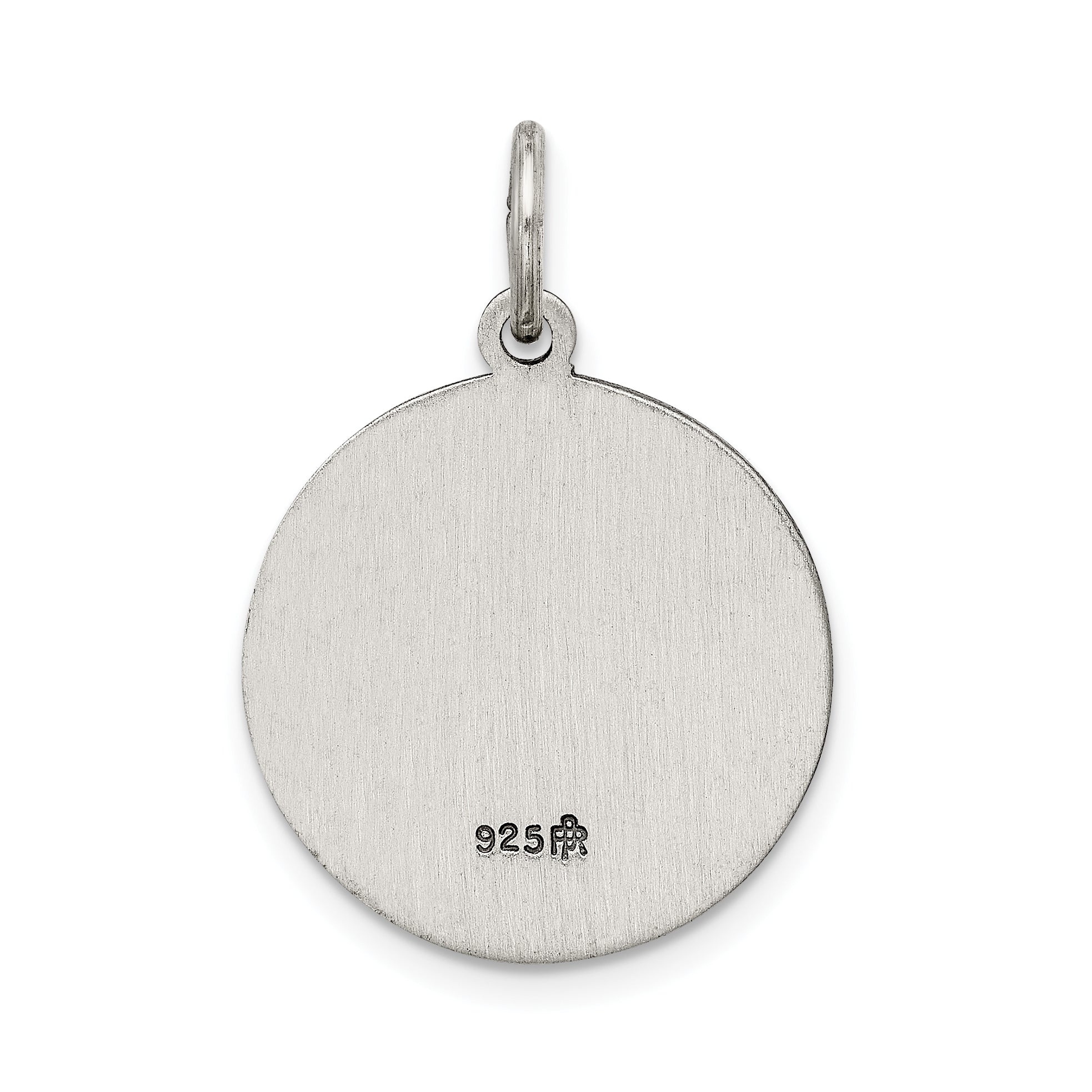 Sterling Silver Antiqued Holy Trinity Medal