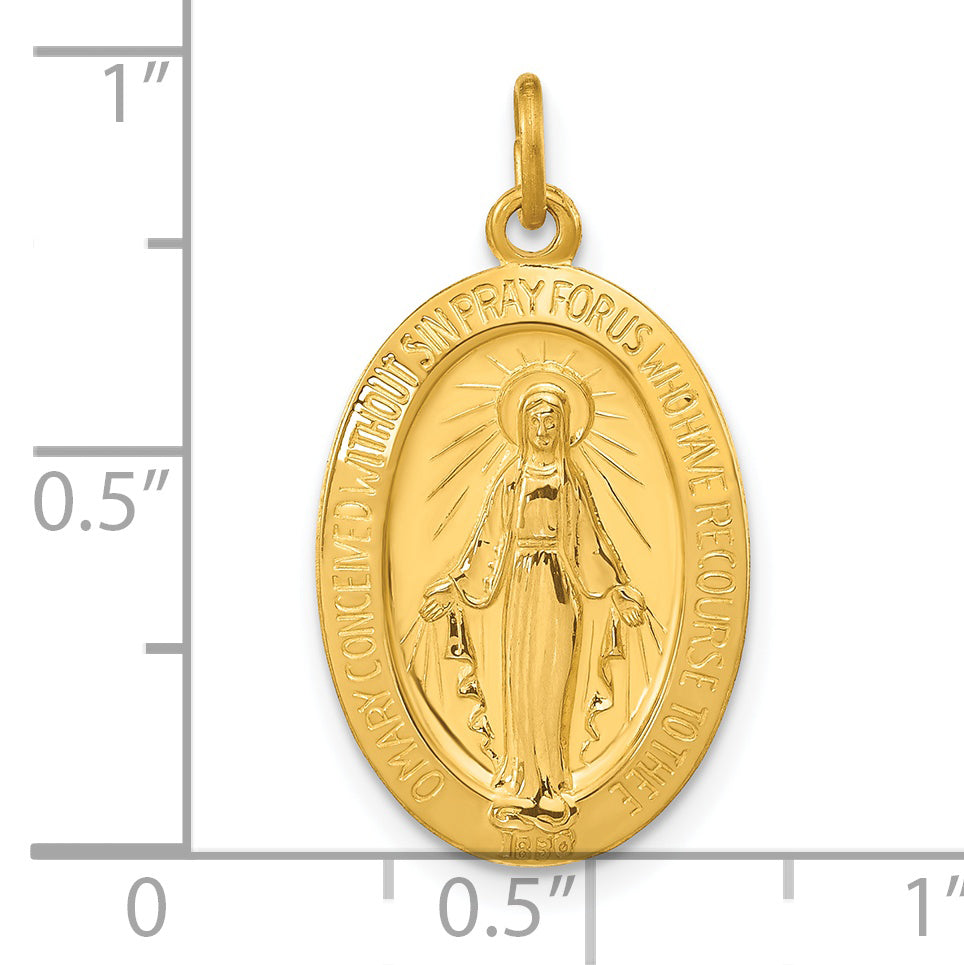 Sterling Silver & 24k Gold -plated Miraculous Medal