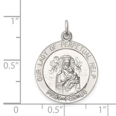 Sterling Silver Our Lady of Perpetual Help Medal