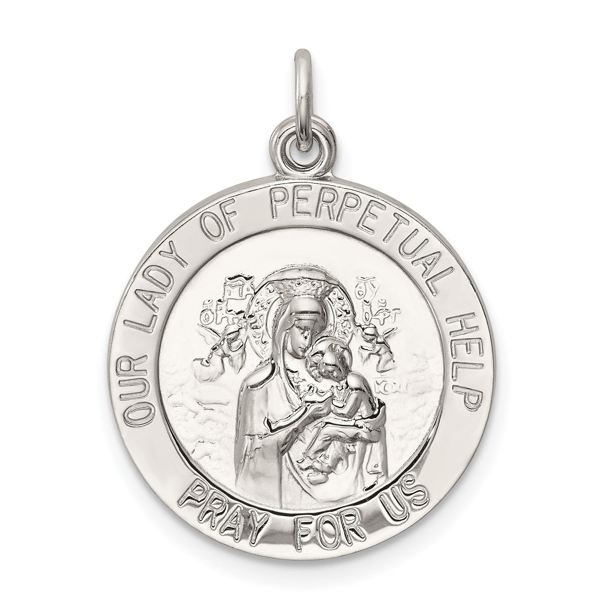 Sterling Silver Our Lady of Perpetual Help Medal