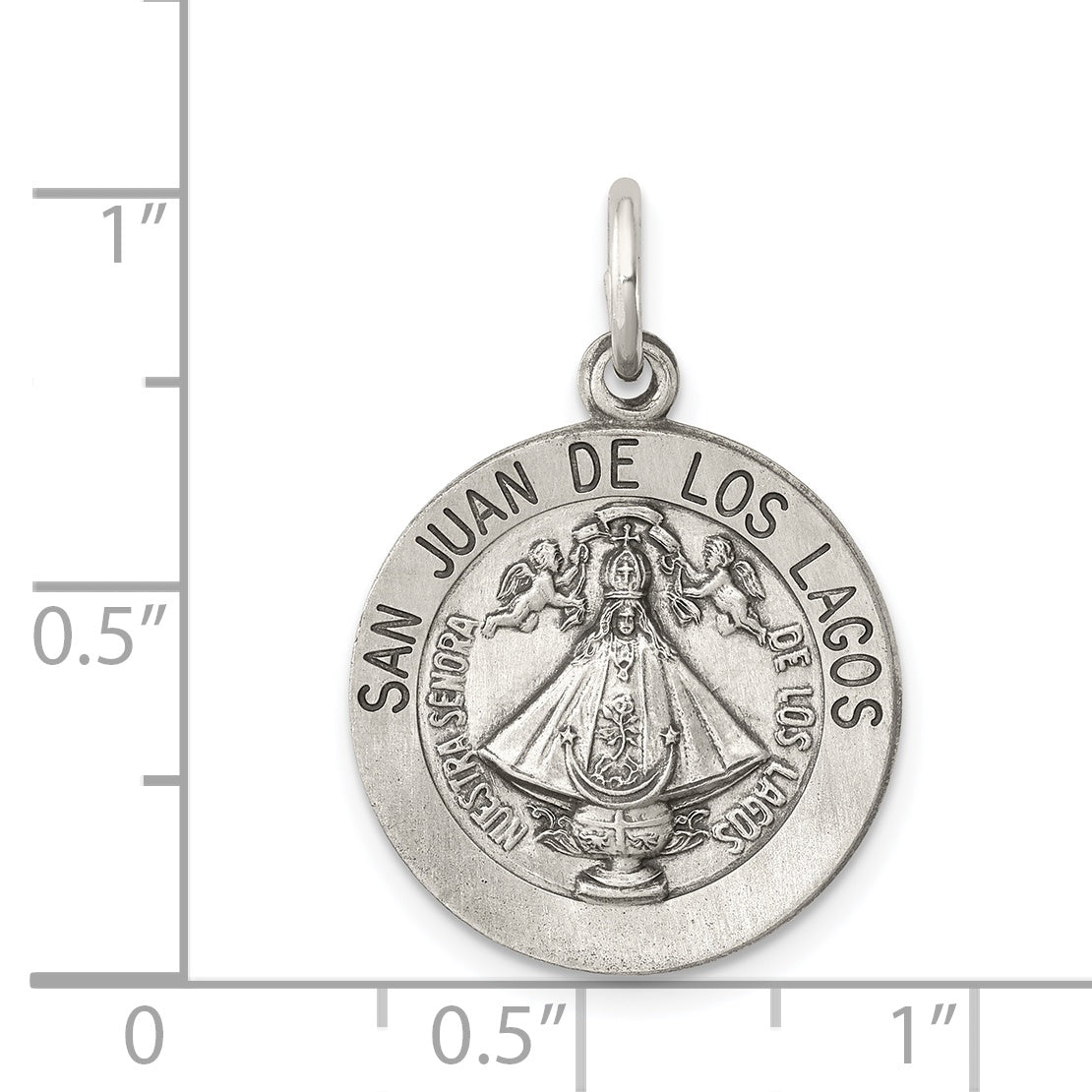 Sterling Silver 925 San Juan Los Lagos Antiqued Pendant Vintage Charm