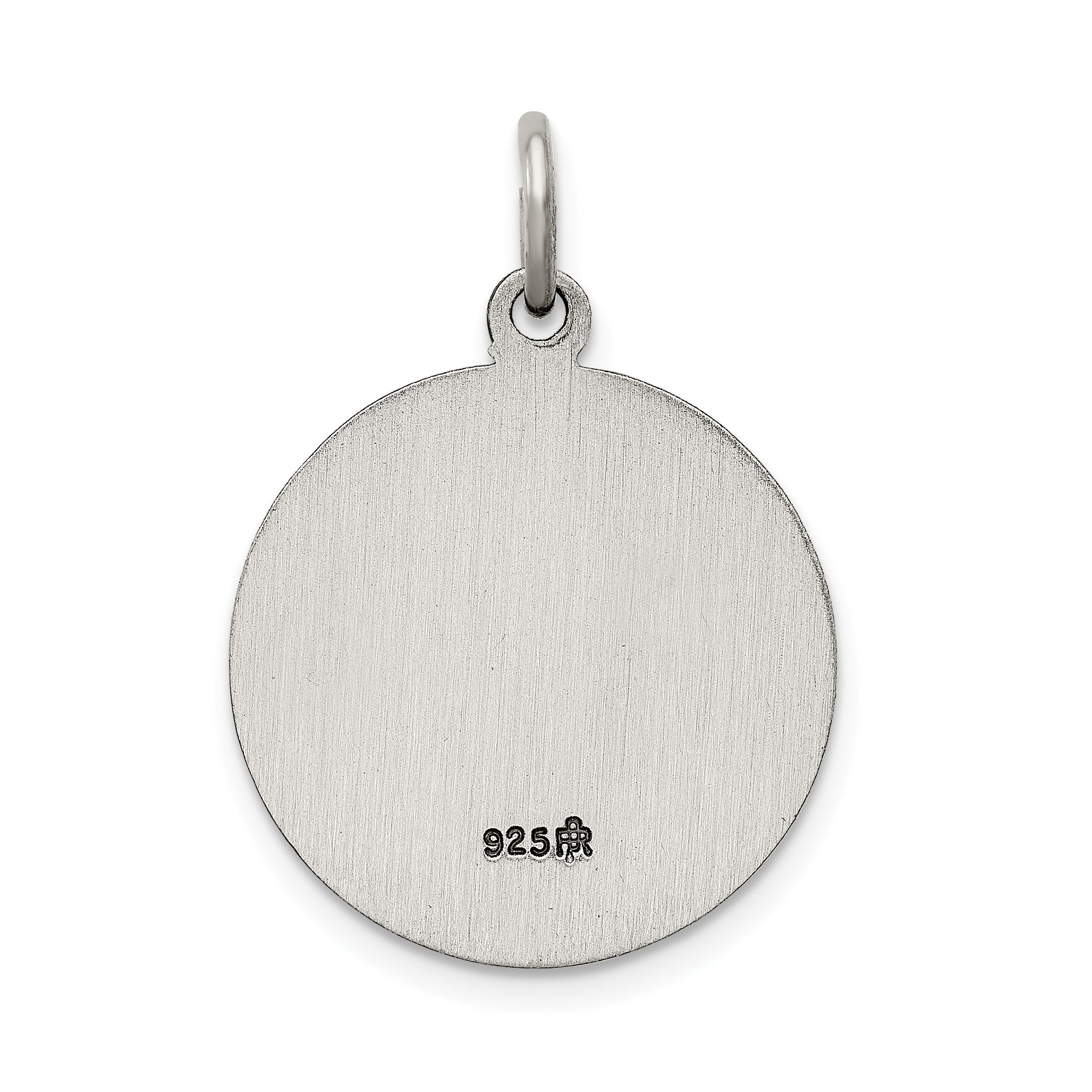 Sterling Silver Saint Jude Thaddeus Antiqued Medal