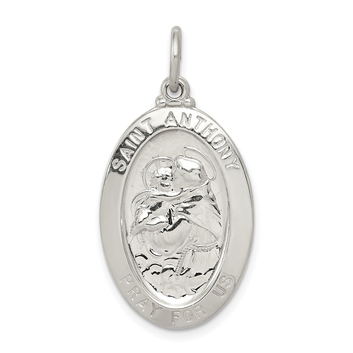 Sterling Silver Saint Anthony Medal