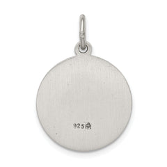 Sterling Silver Antiqued Saint Anne Medal