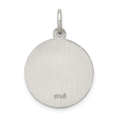 Sterling Silver Antiqued Saint Gerard Medal