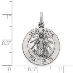 Sophia Jewelers Sterling Silver 925 Saint Martha Antique Charm Pendant