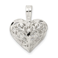 Sterling Silver Filigree Heart Pendant