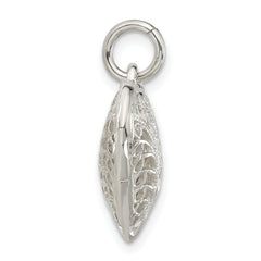 Sterling Silver 925 Filigree Puffed Heart Charm Pendant for Women