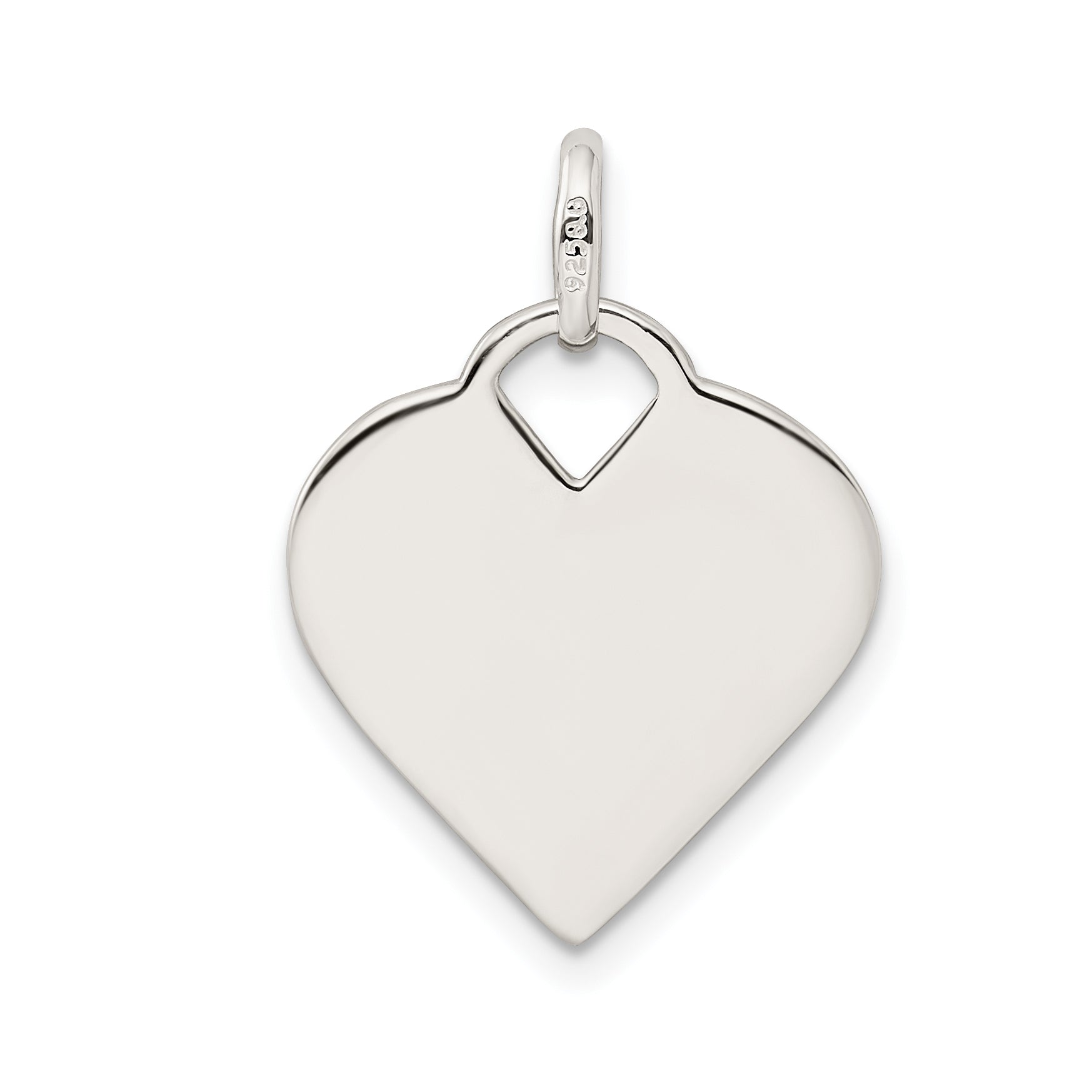 Sterling Silver Polished Heart Charm