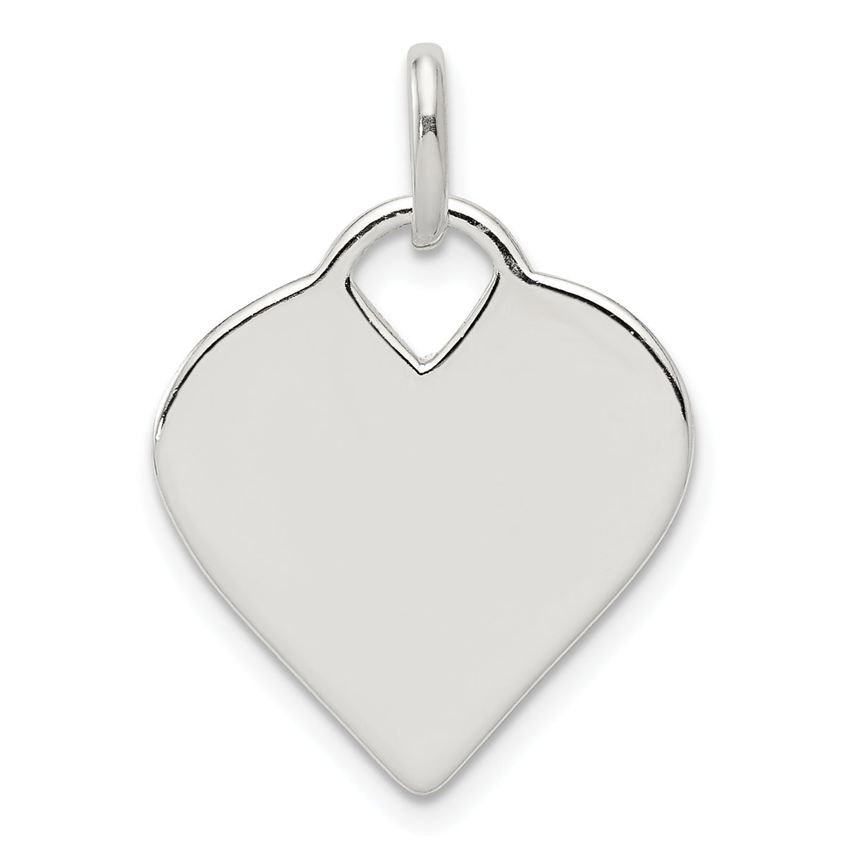 Sterling Silver Polished Heart Charm