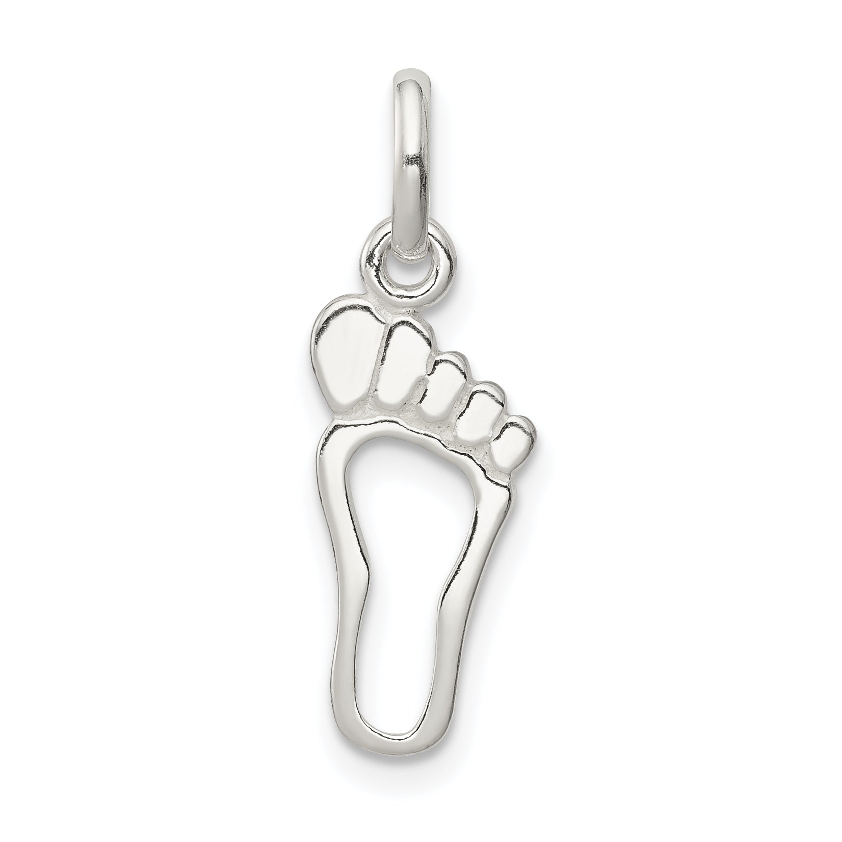 Sterling Silver Foot Charm