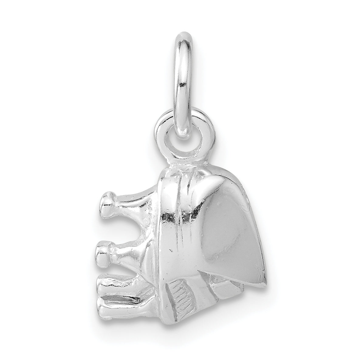 Sterling Silver Polished Piano Charm