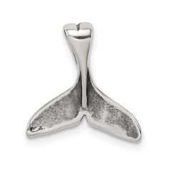 Sterling Silver 925 Men's Whale Tail Pendant with Anti-Tarnish Finish