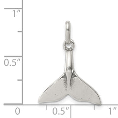 Sterling Silver Whale Tail Charm