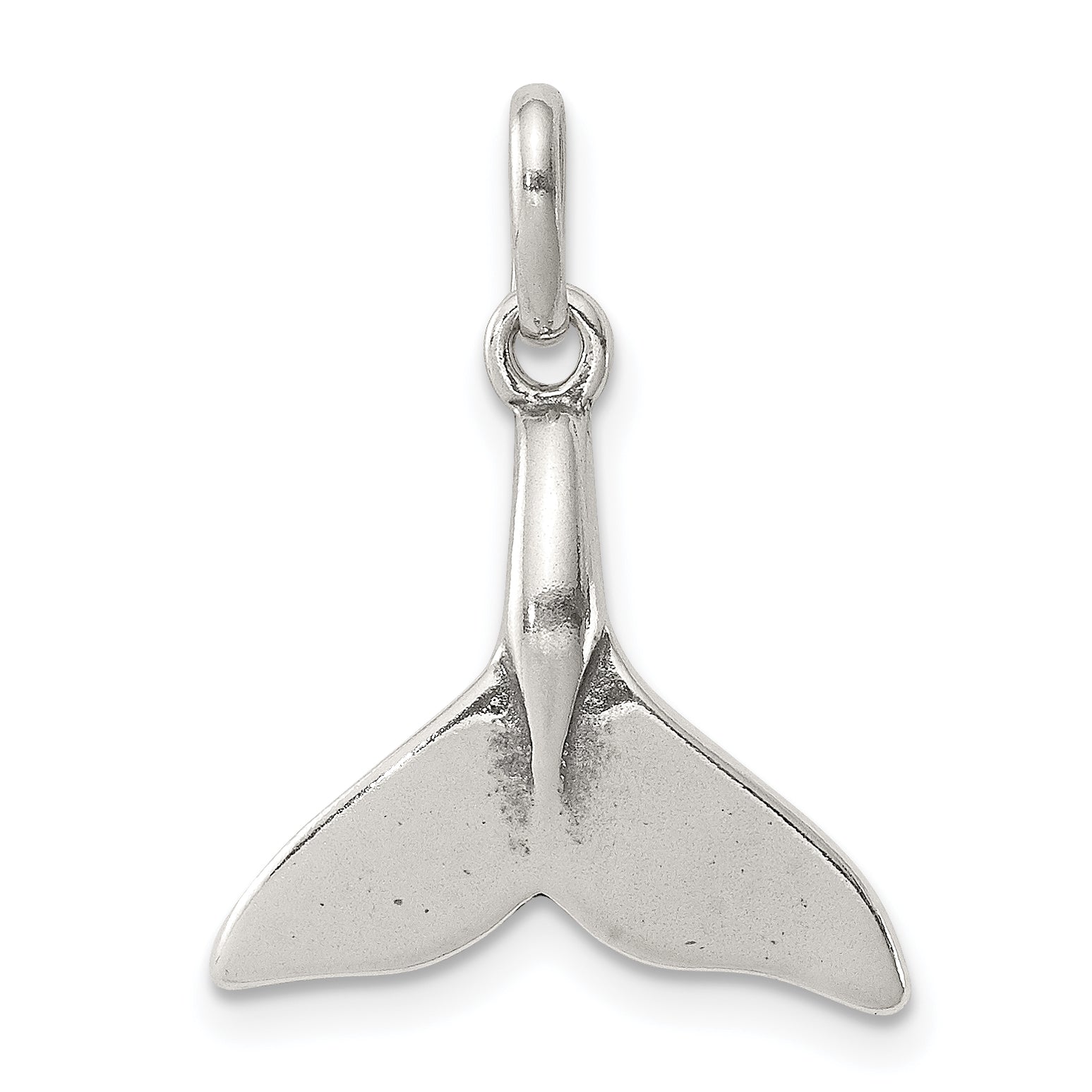 Sterling Silver Whale Tail Charm