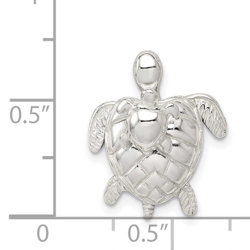 Sterling Silver Mother & Baby Turtle Pend