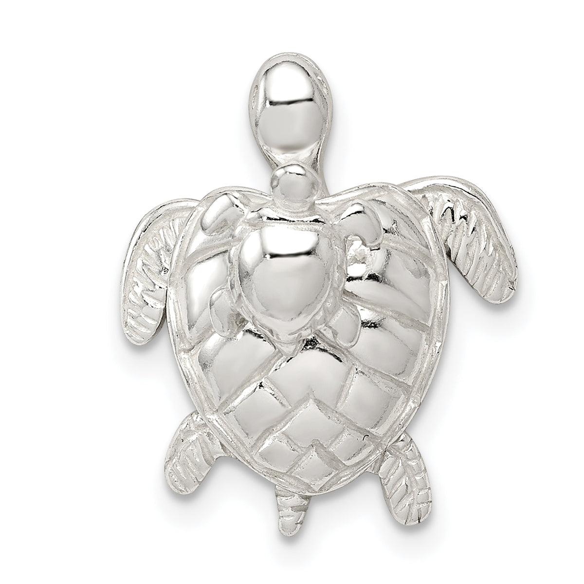 Sterling Silver Mother & Baby Turtle Pend