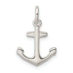 Sophia Jewelers Men's Polished 925 Sterling Silver Anchor Charm