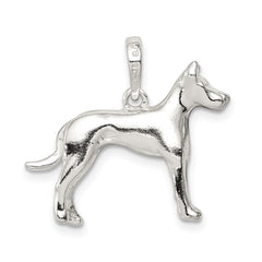 Sterling Silver Great Dane Pendant