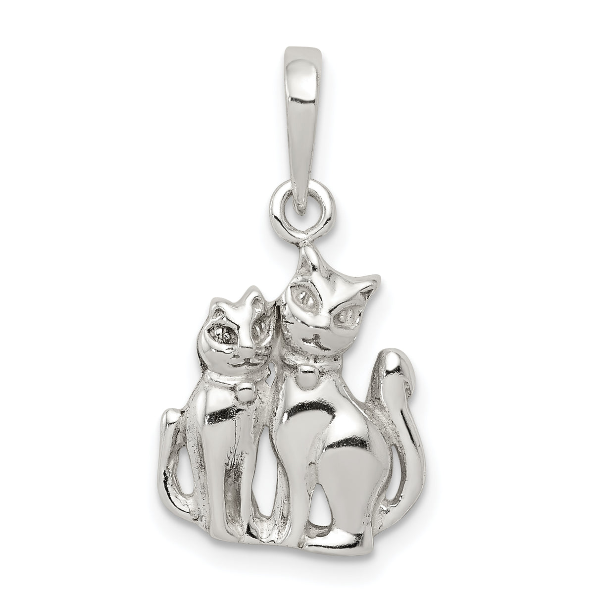 Sterling Silver Cats Pendant