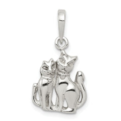 Sterling Silver Cats Pendant