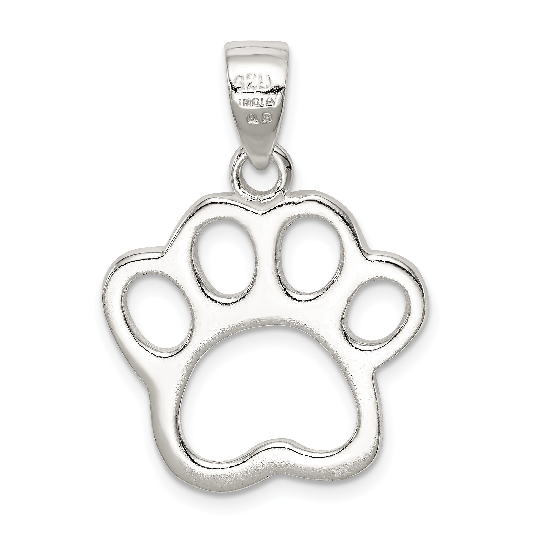 Sterling Silver Paw Pendant