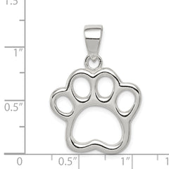 Sterling Silver Paw Pendant