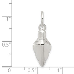 Sterling Silver Polished Arrowhead Charm