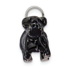 Sterling Silver Enameled Large Scottish Terrier Charm