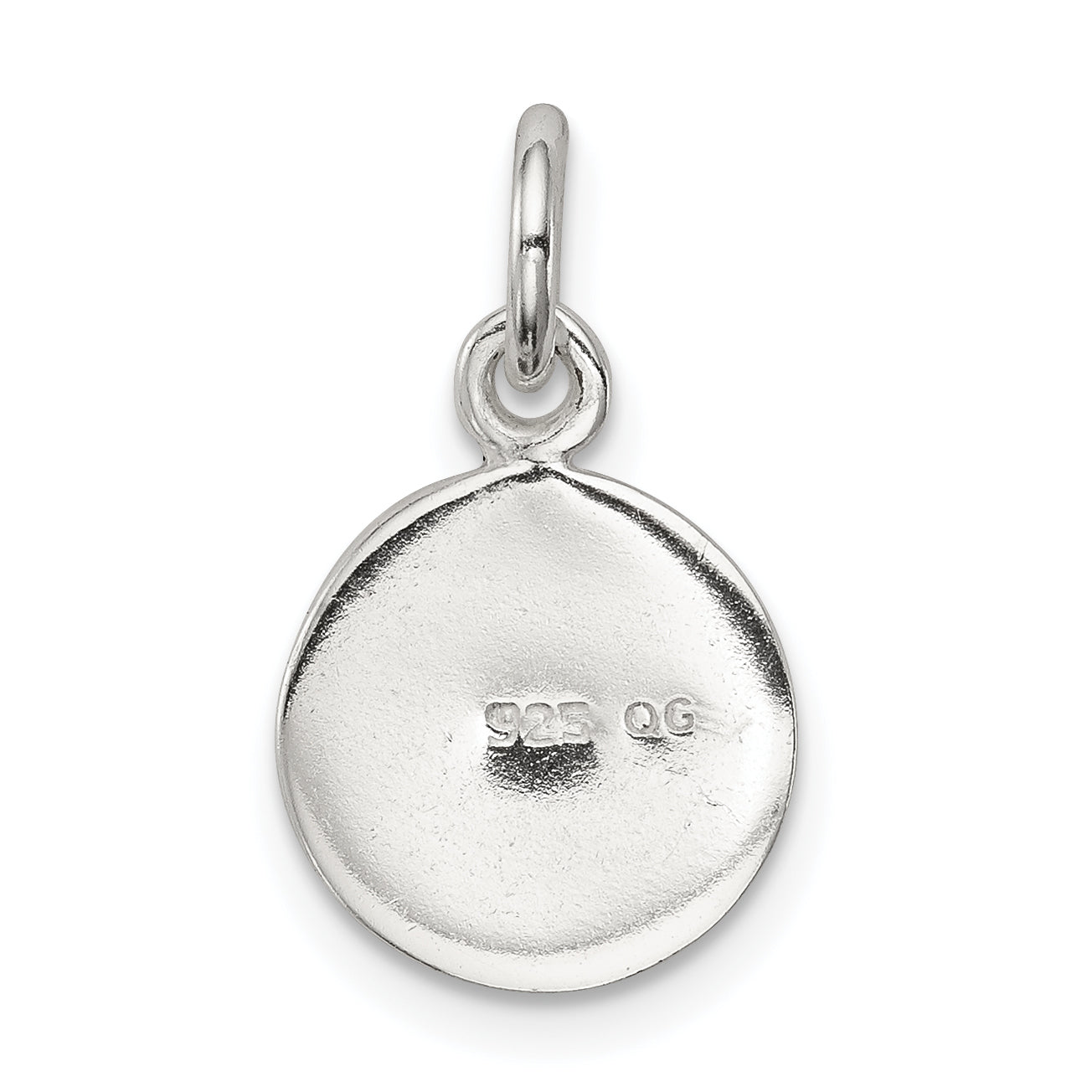 Sterling Silver Enameled Soccer Ball Charm