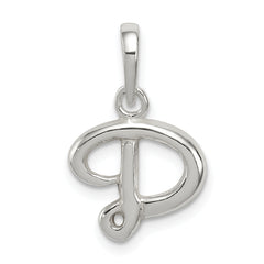 Sterling Silver Letter D Initial Pendant