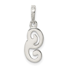 Sterling Silver 925 Initial G Pendant with Anti-Tarnish Coating