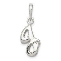 Sterling Silver Letter J Initial Pendant