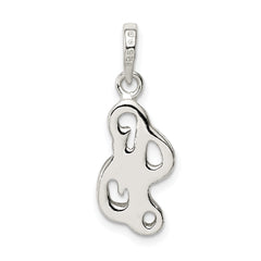 Sterling Silver Letter L Initial Pendant
