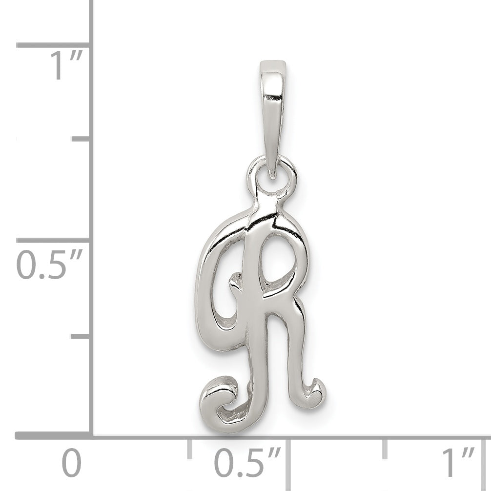 Sophia Jewelers Sterling Silver 925 Letter R Pendant Anti-Tarnish Solid