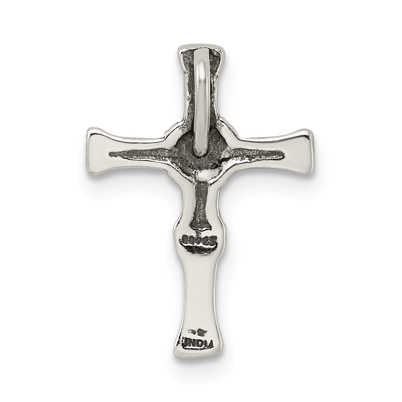 Sterling Silver Antiqued Cross Slide