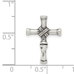 Sterling Silver Antiqued Cross Slide