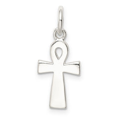 Sterling Silver Black Enamel Cross Pendant