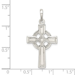 Sophia Jewelers Sterling Silver 925 Polished Cross Pendant with Anti-Tarnish Finish