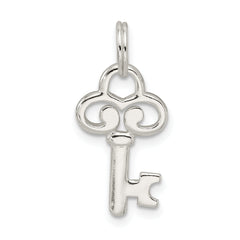 Sophia Jewelers Sterling Silver 925 Key Charm Polished Solid Design