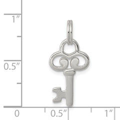 Sophia Jewelers Sterling Silver 925 Key Charm Polished Solid Design