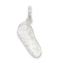 Sophia Jewelers Sterling Silver Rhodium-Plated Flip Flop Charm Polished Elegance