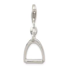 Sterling Silver Small Polished Horse Stirrup Charm