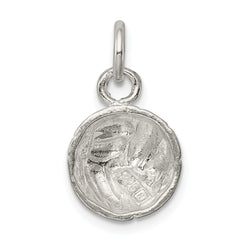 Sterling Silver 925 Volleyball Charm with Polished Anti-Tarnish Finish