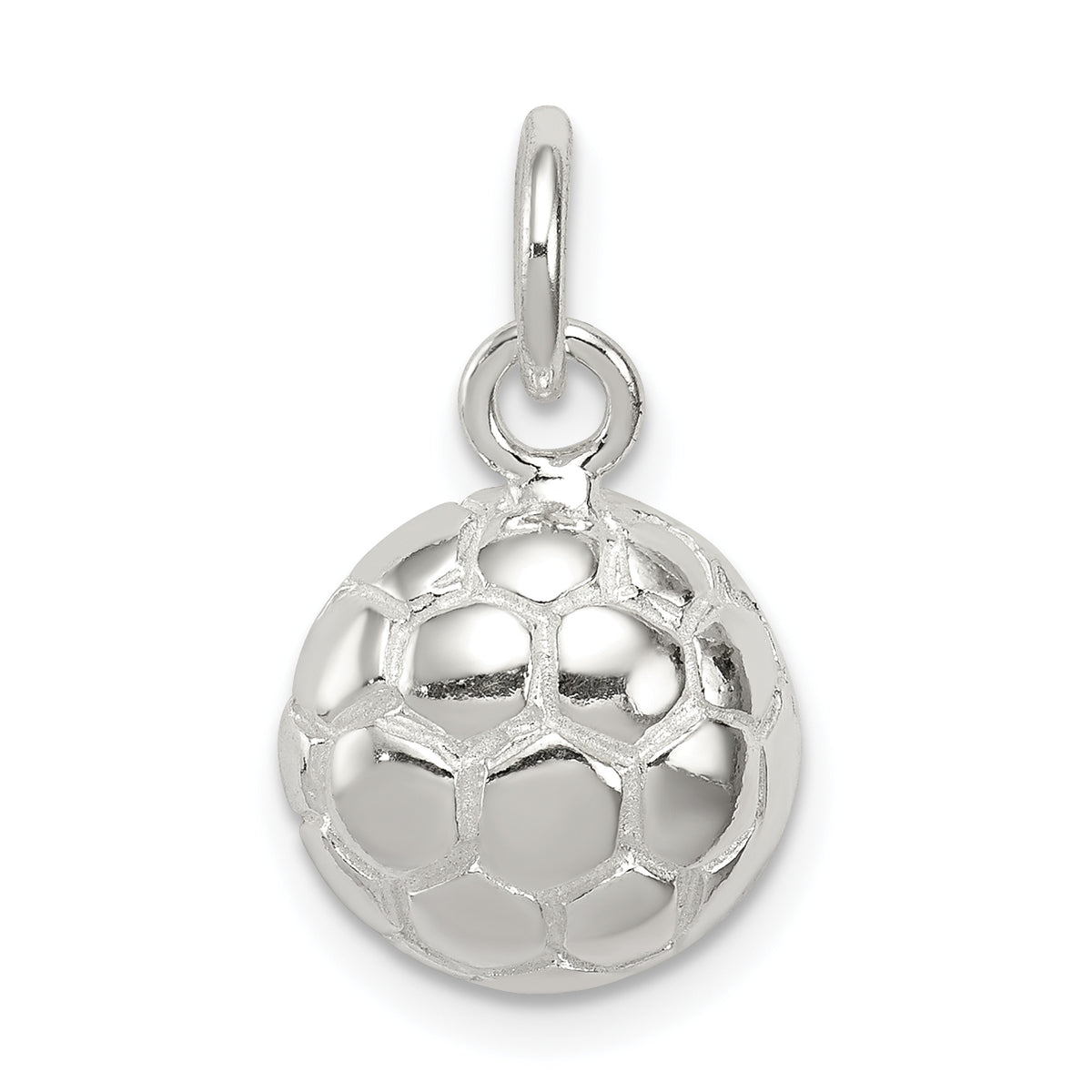 Sterling Silver Soccer Ball Charm